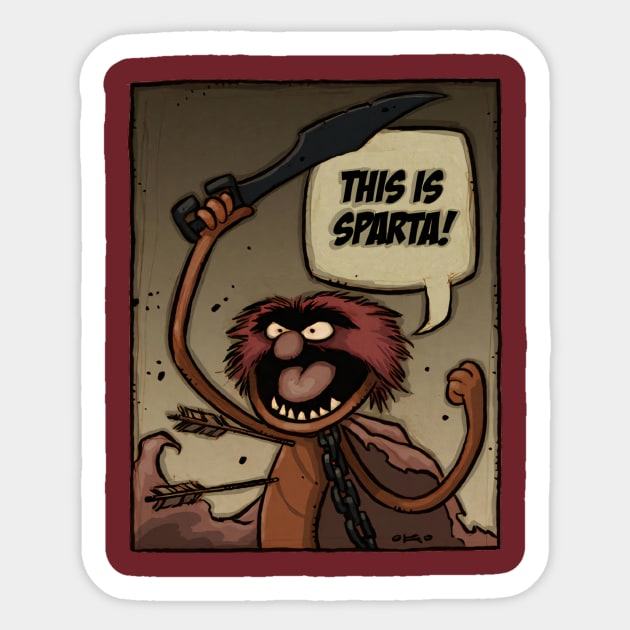 This is sparta Sticker by Enzy Diva